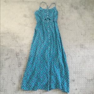 Roxy maxi dress with cutout and buttons